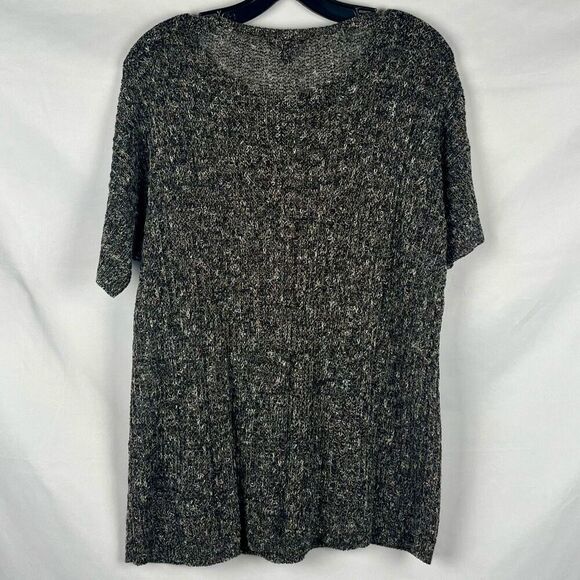 Eileen Fisher Open Knit Short Sleeve Tunic Medium - Picture 2 of 12